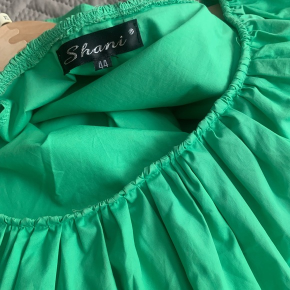 Poplin cotton summer maxi dress tired - Picture 3 of 10